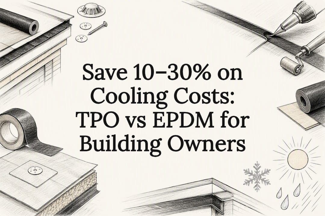 Save 10–30% on Cooling Costs: TPO vs EPDM for Building Owners
