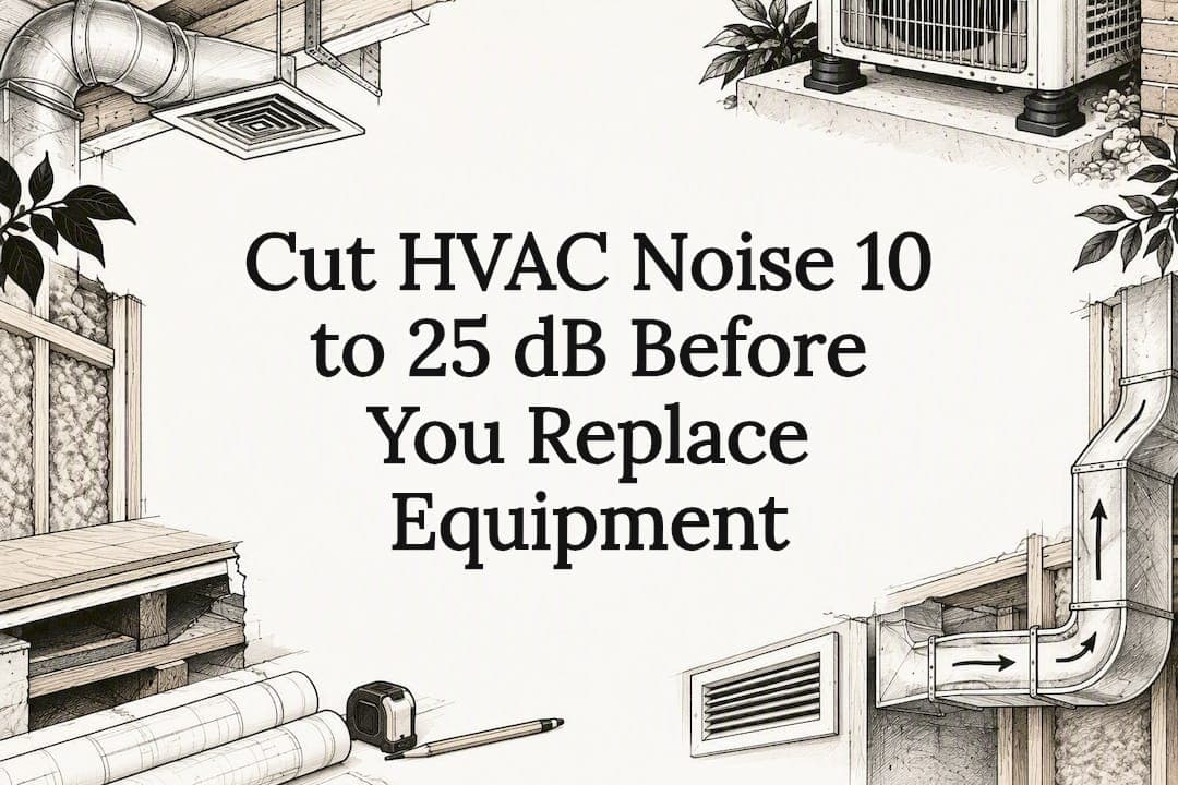 Cut HVAC Noise 10 to 25 dB Before You Replace Equipment