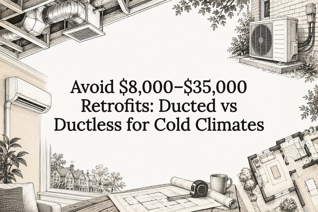 Avoid $8,000–$35,000 Retrofits: Ducted vs Ductless for Cold Climates
