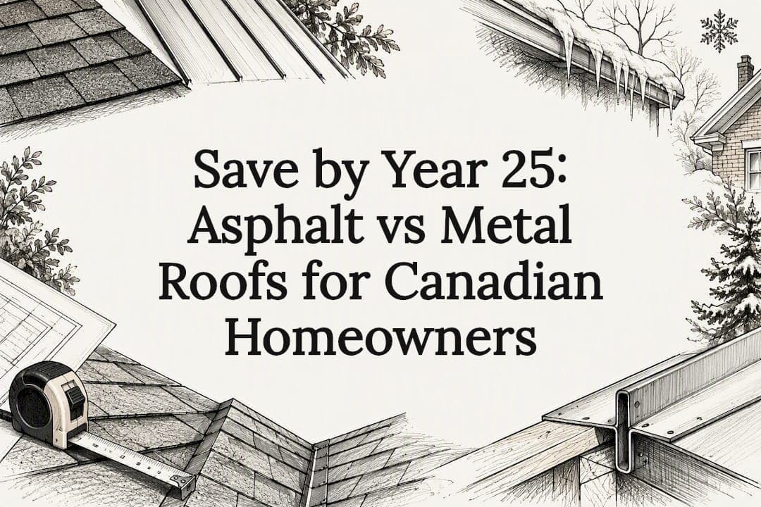 Save by Year 25: Asphalt vs Metal Roofs for Canadian Homeowners