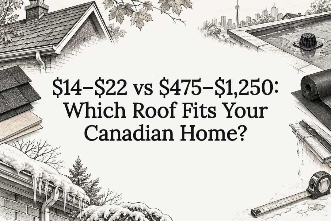 $14–$22 vs $475–$1,250: Which Roof Fits Your Canadian Home?