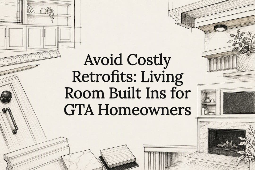 Avoid Costly Retrofits: Living Room Built Ins for GTA Homeowners