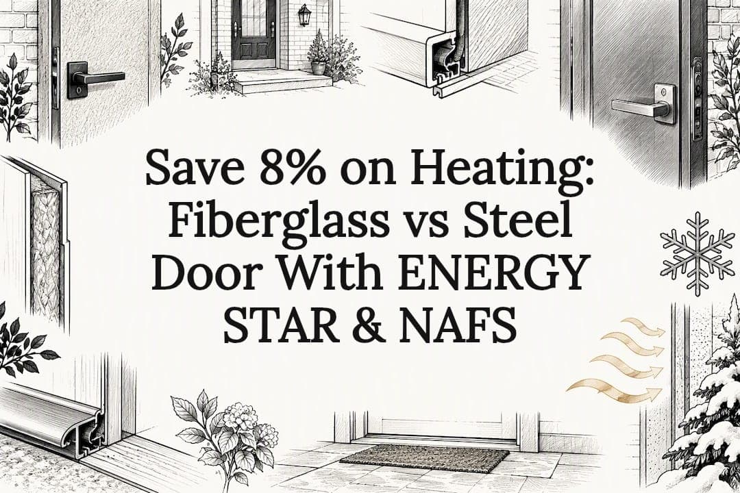 Save 8% on Heating: Fiberglass vs Steel Door With ENERGY STAR & NAFS
