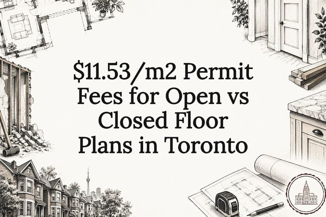$11.53/m2 Permit Fees for Open vs Closed Floor Plans in Toronto