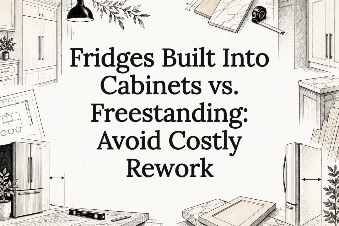 Fridges Built Into Cabinets vs. Freestanding: Avoid Costly Rework