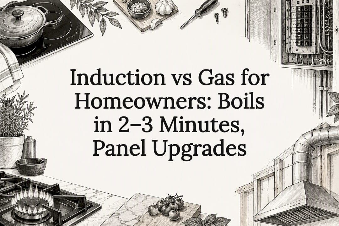 Induction vs Gas for Homeowners: Boils in 2–3 Minutes, Panel Upgrades