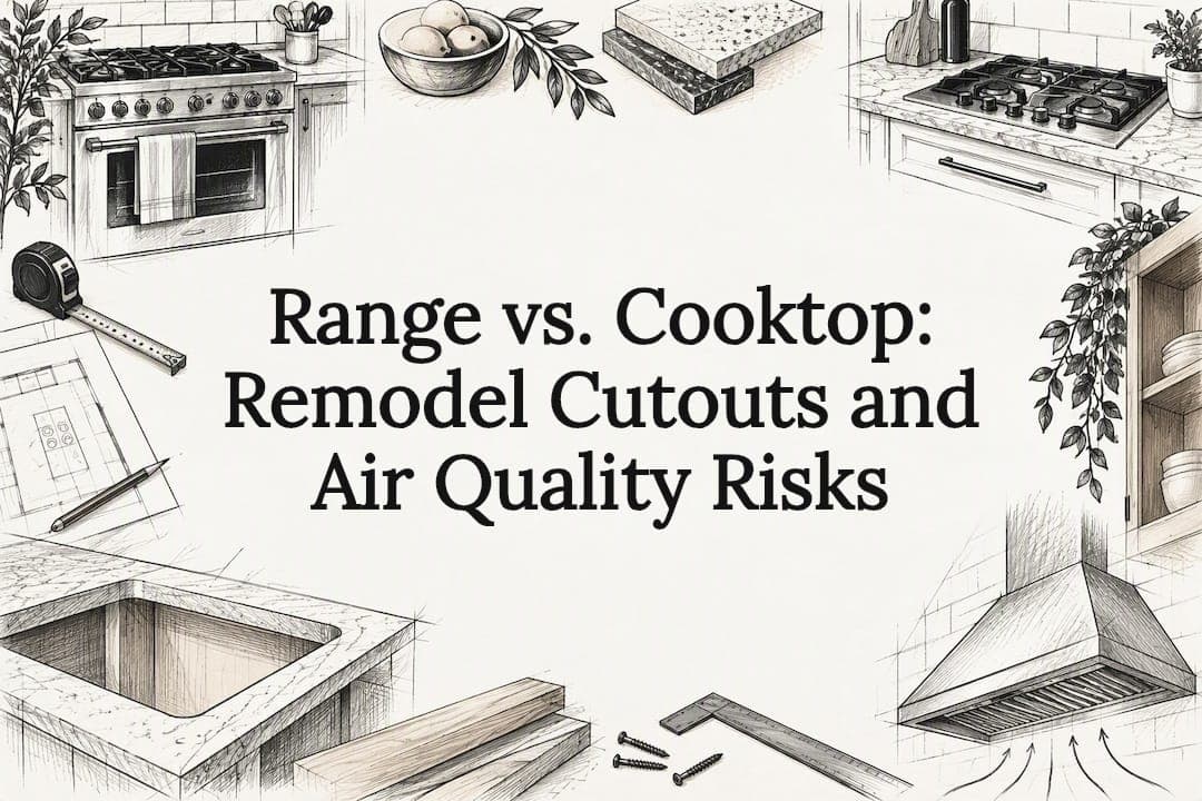 Range vs. Cooktop: Remodel Cutouts and Air Quality Risks