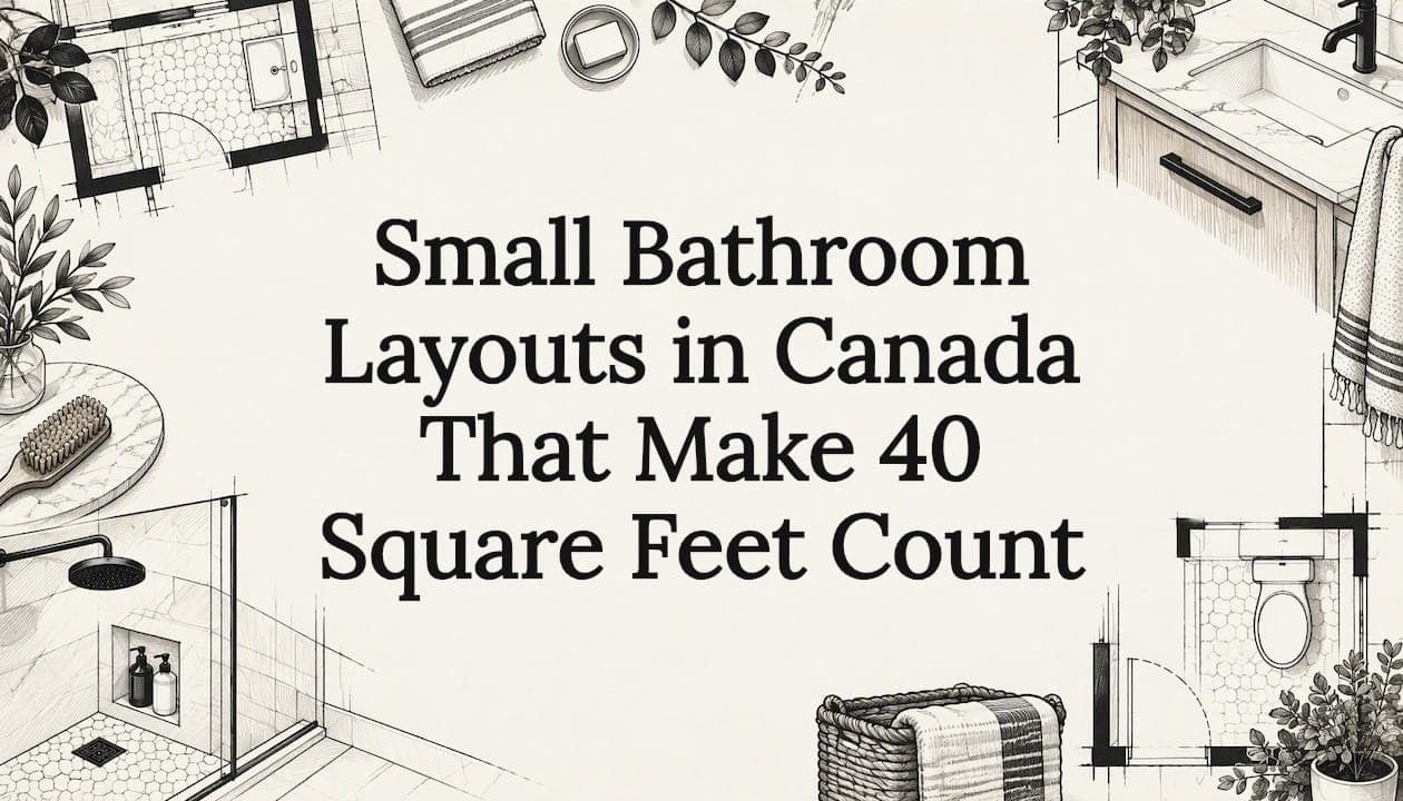 Small Bathroom Layouts in Canada That Make 40 Square Feet Count