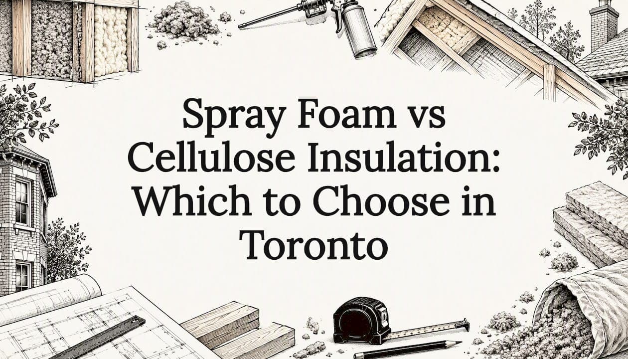 Spray Foam vs Cellulose Insulation: Which to Choose in Toronto