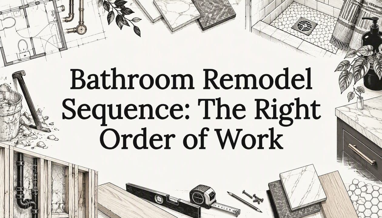 Bathroom Remodel Sequence: The Right Order of Work