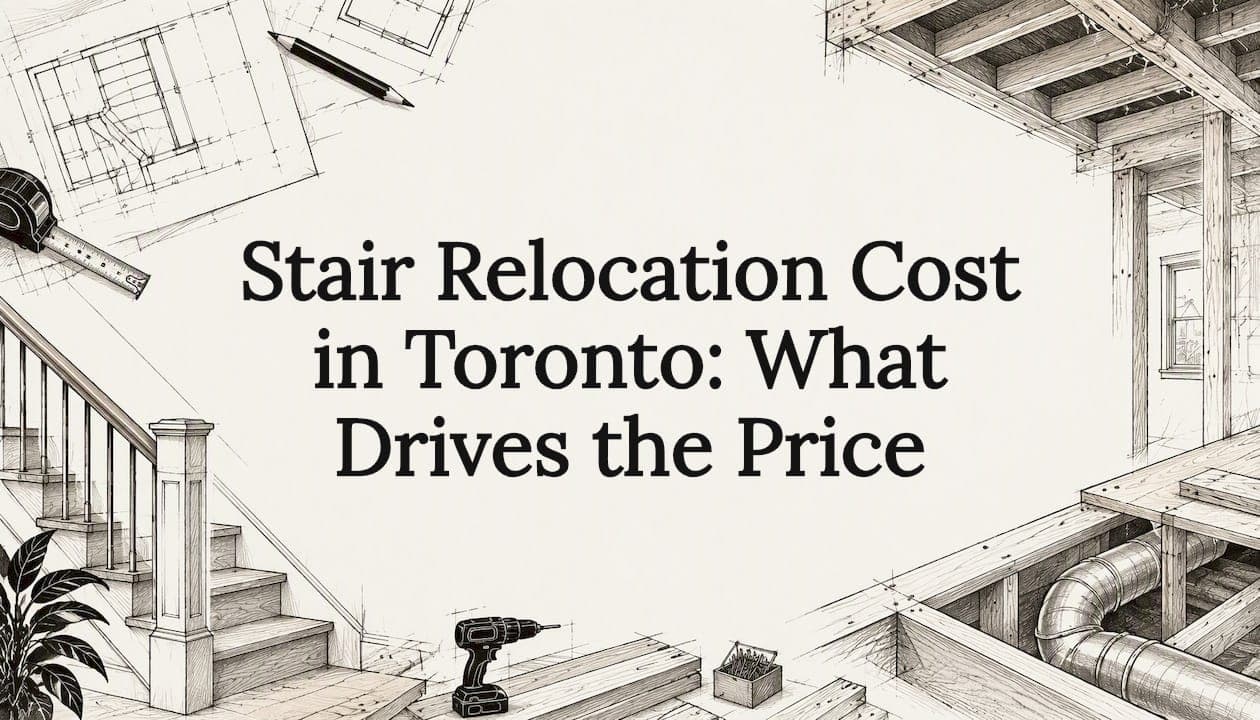 Stair Relocation Cost in Toronto: What Drives the Price